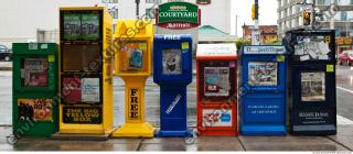 Photo Texture of Newspaper Vending Machine 0001